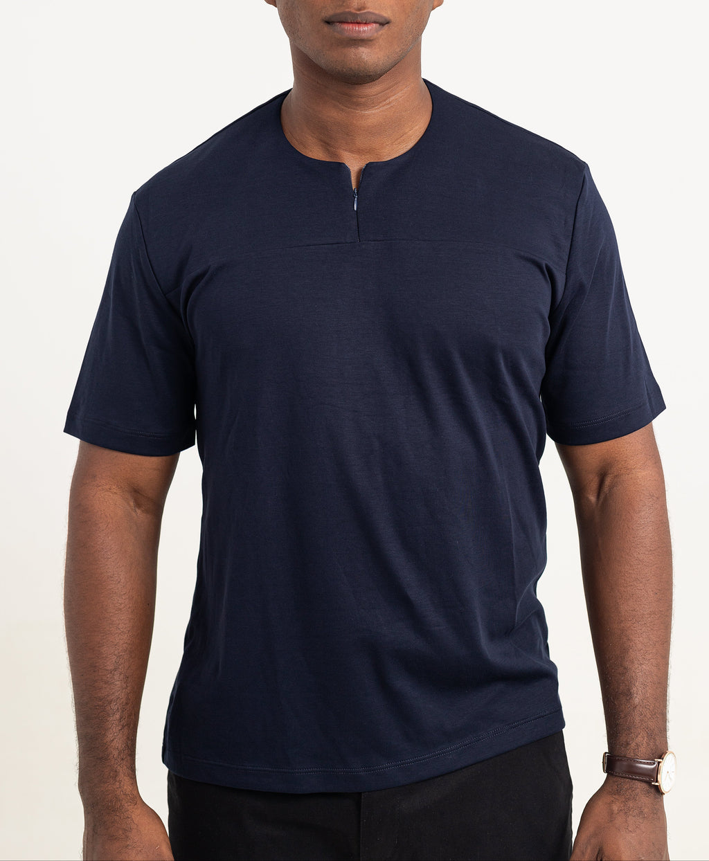 Camiseta Pima - Gola Home - Marinho