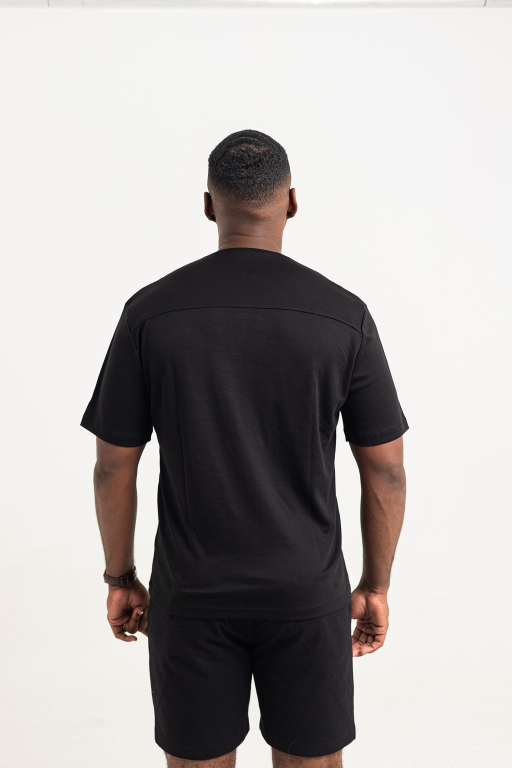 Camiseta Pima - Gola Home - Preto