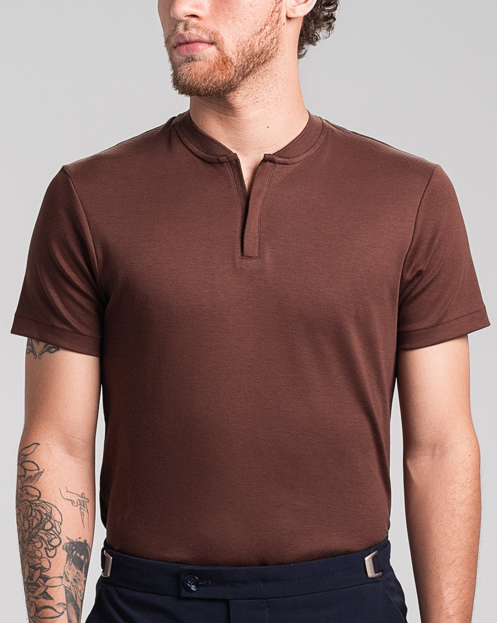Polo Pima - Bomber -  Marrom