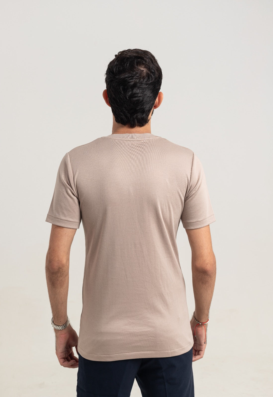 Camiseta Pima - Gola Cruzada Dupla - Goat